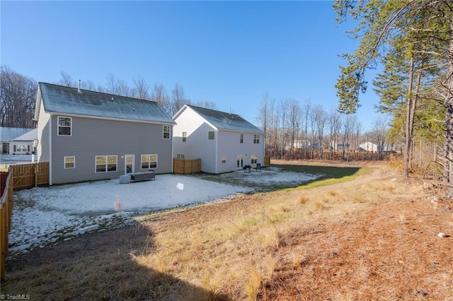 view of rear view of property