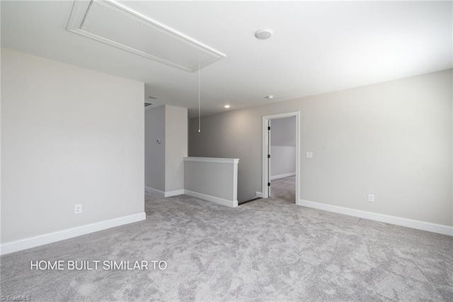 6963 Orchard Path Dr, Clemmons, NC 27012 - empty room featuring attic access, carpet, and baseboards
