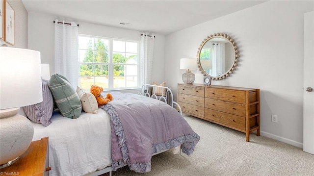 bedroom featuring carpet flooring