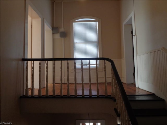 unfurnished bedroom with a chandelier