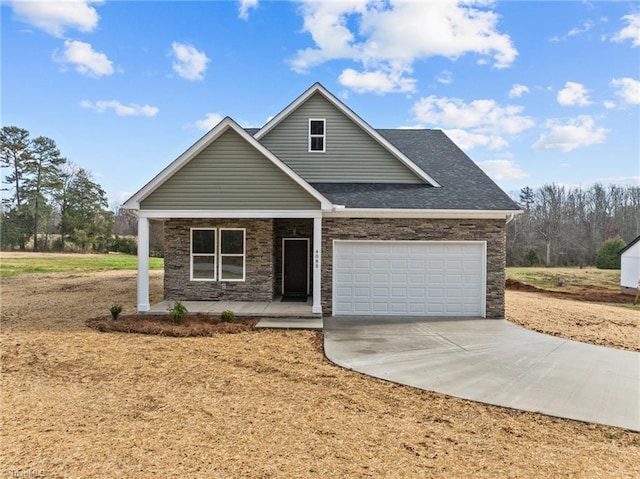 view of front of house featuring covered porch