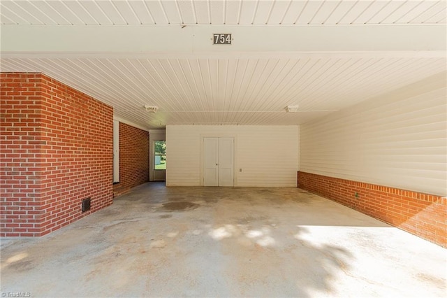 view of patio with a carport