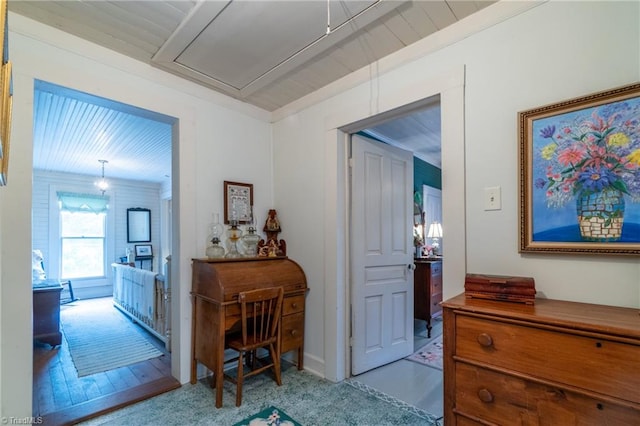 entrance foyer featuring light wood-type flooring