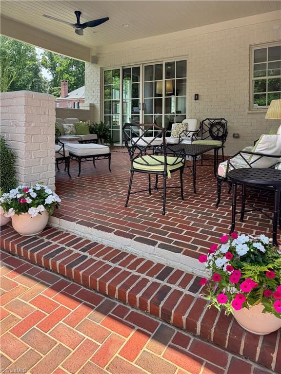 2990 Reynolds Sq, Winston-Salem, NC 27106 - view of patio / terrace featuring a ceiling fan
