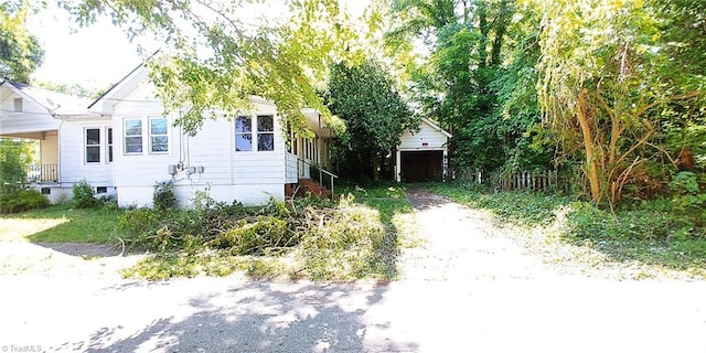 view of side of property