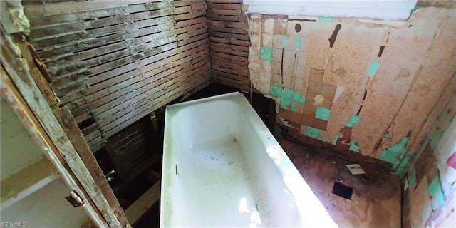 full bath with a bath