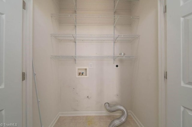 5306 Forester Dr, High Point, NC 27265 - laundry room with washer hookup, electric dryer hookup, and baseboards
