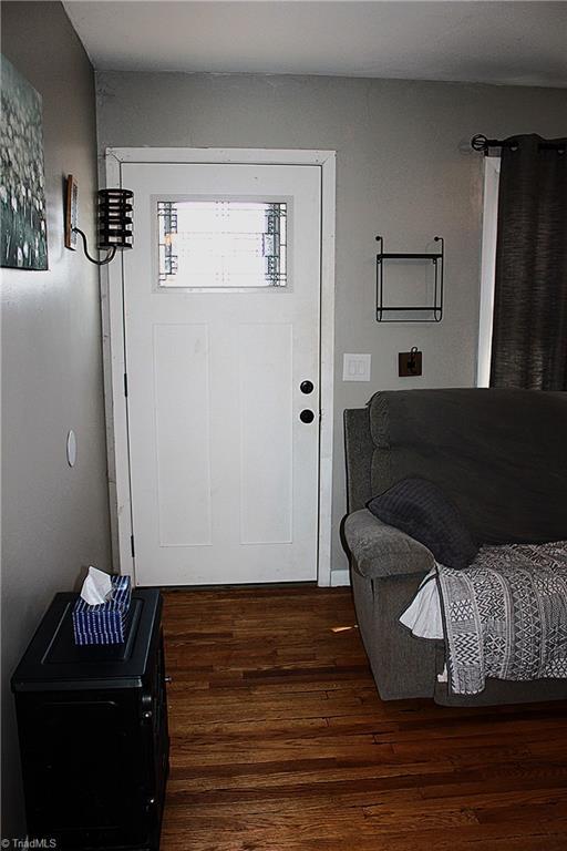 177 Duke Rd, Mount Airy, NC 27030 - entrance foyer with dark wood-style floors