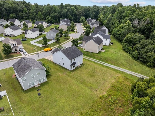 4908 Peppercorn Ln, Greensboro, NC 27406 - aerial view of residential area with a forest