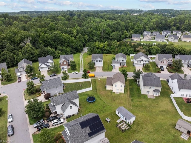 4908 Peppercorn Ln, Greensboro, NC 27406 - aerial view of residential area with a forest