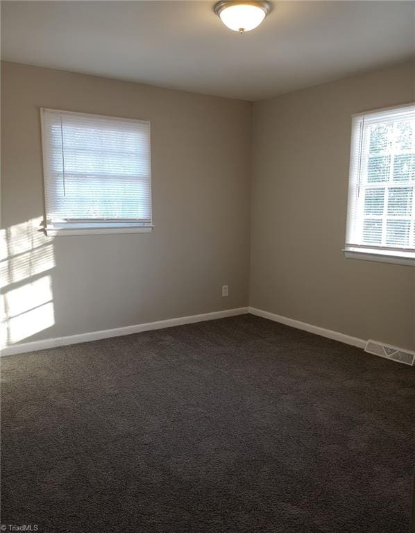 view of carpeted empty room