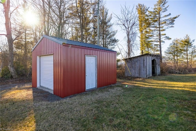 view of outbuilding with an outbuilding