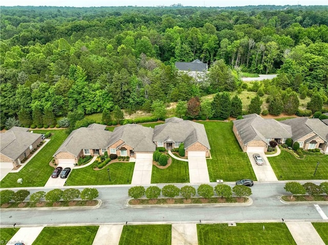 2334 Addison Blvd, High Point, NC 27262 - aerial view of residential area with a heavily wooded area