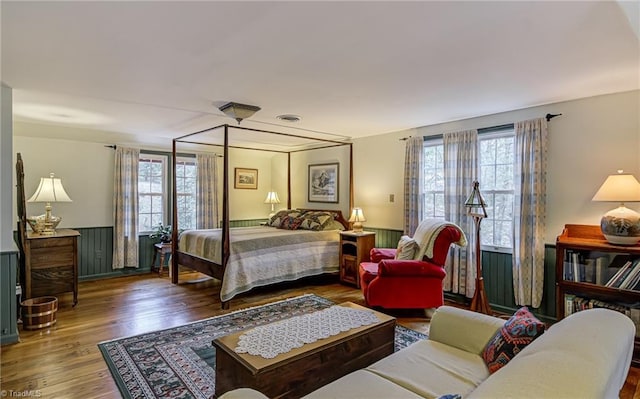 bedroom featuring hardwood / wood-style floors