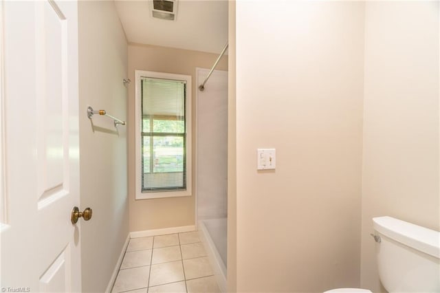 136 Fairway Dr, Bermuda Run, NC 27006 - bathroom with a shower and tile patterned flooring