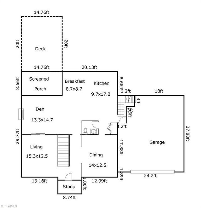 4919 Setter Ct, Jamestown, NC 27282 - property floor plan