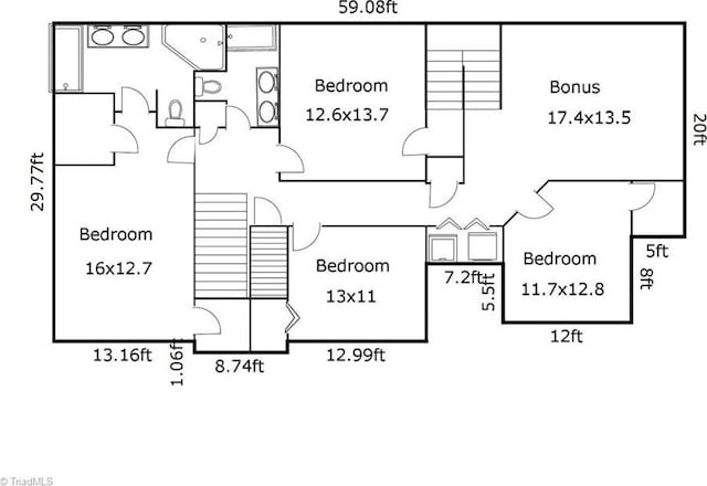 4919 Setter Ct, Jamestown, NC 27282 - home floor plan