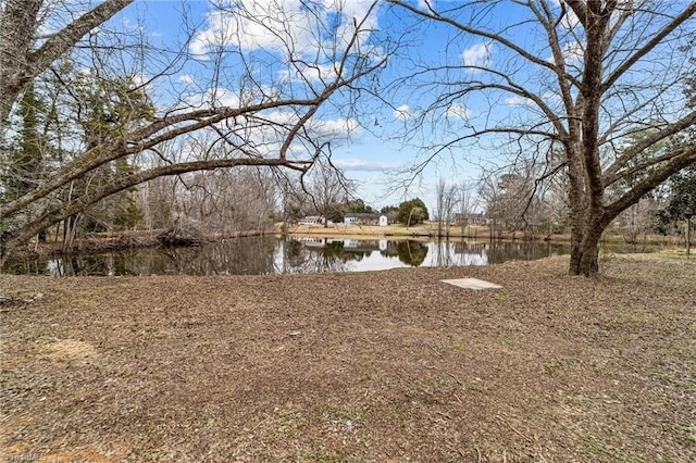 view of yard featuring a water view