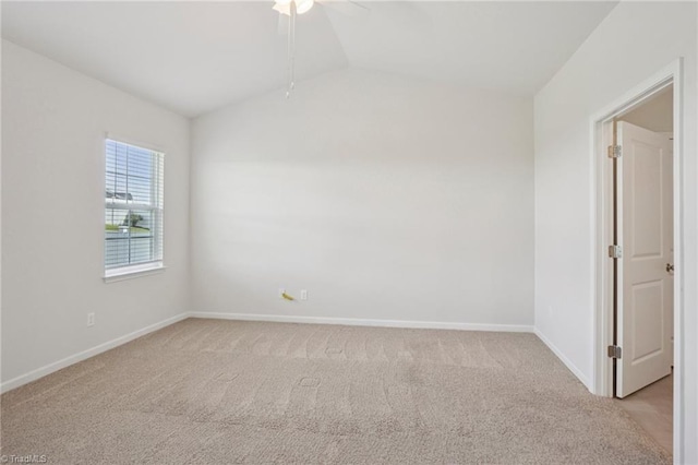 162 Bryson Blvd, Lexington, NC 27295 - unfurnished room featuring a ceiling fan, light carpet, and lofted ceiling