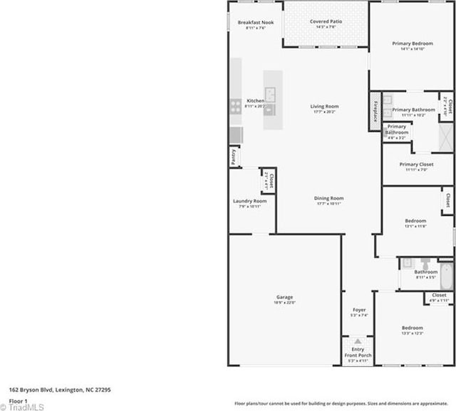 162 Bryson Blvd, Lexington, NC 27295 - view of home floor plan