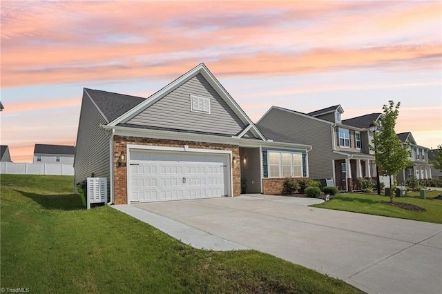 162 Bryson Blvd, Lexington, NC 27295 - traditional home with brick siding, driveway, and a garage