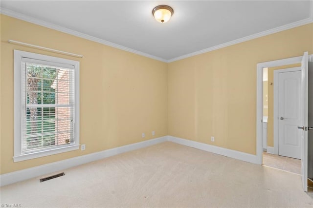 5080 Century Oaks Ln, Winston-Salem, NC 27106 - empty room featuring ornamental molding, baseboards, and light carpet