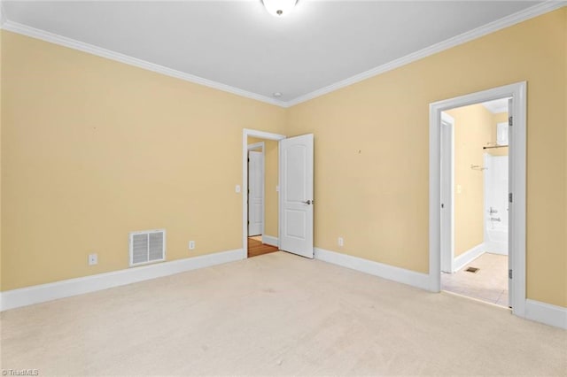 5080 Century Oaks Ln, Winston-Salem, NC 27106 - unfurnished bedroom featuring ornamental molding, carpet, baseboards, and ensuite bath