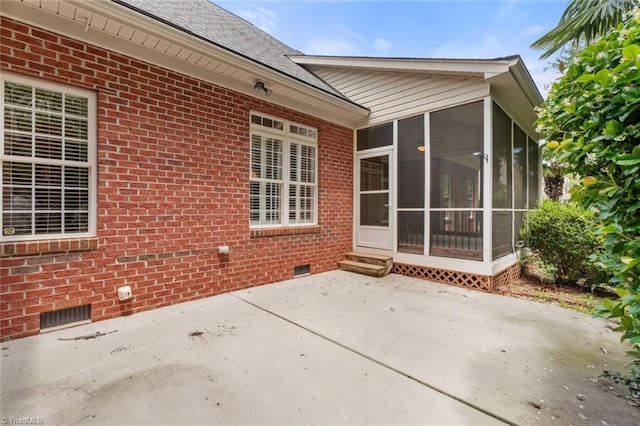 5080 Century Oaks Ln, Winston-Salem, NC 27106 - view of patio / terrace with a sunroom