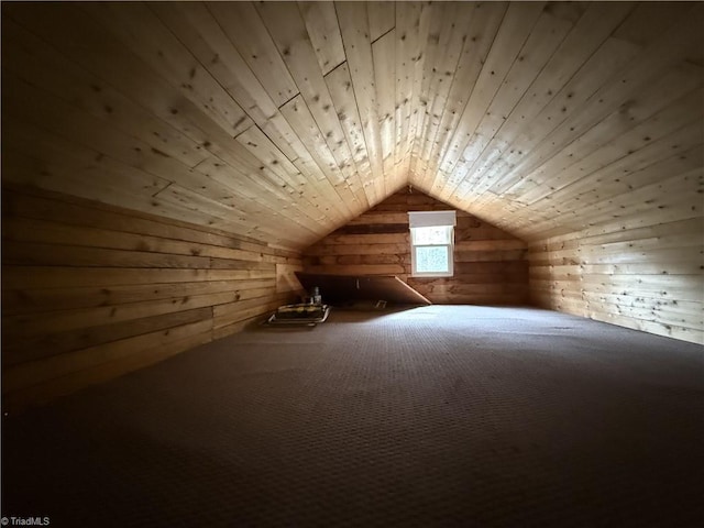8253 N NC Highway 16, Millers Creek, NC 28651 - bonus room with wooden walls, lofted ceiling, and wooden ceiling