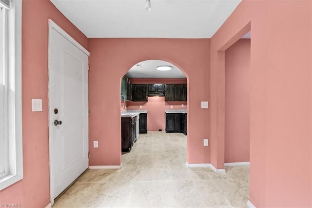1224 Downing St, High Point, NC 27260 - entrance foyer with arched walkways and baseboards