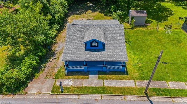 1224 Downing St, High Point, NC 27260 - aerial view of property and surrounding area