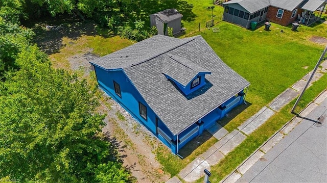 1224 Downing St, High Point, NC 27260 - aerial view of property and surrounding area