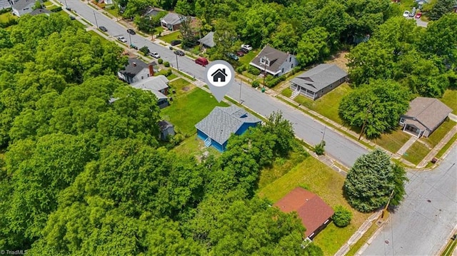 1224 Downing St, High Point, NC 27260 - aerial perspective of suburban area