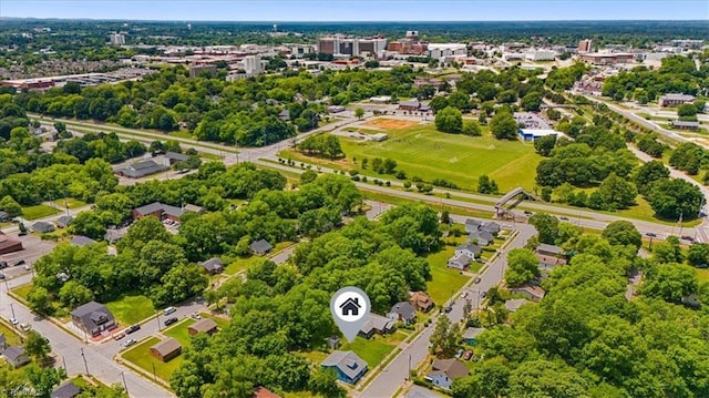1224 Downing St, High Point, NC 27260 - aerial view of a tree filled landscape