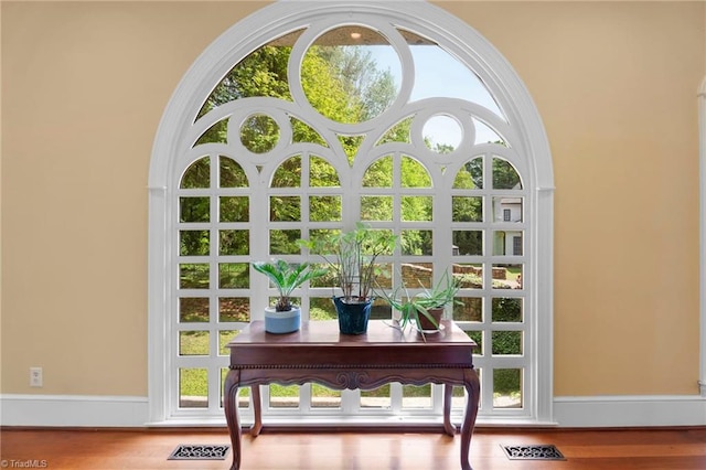 doorway featuring visible vents