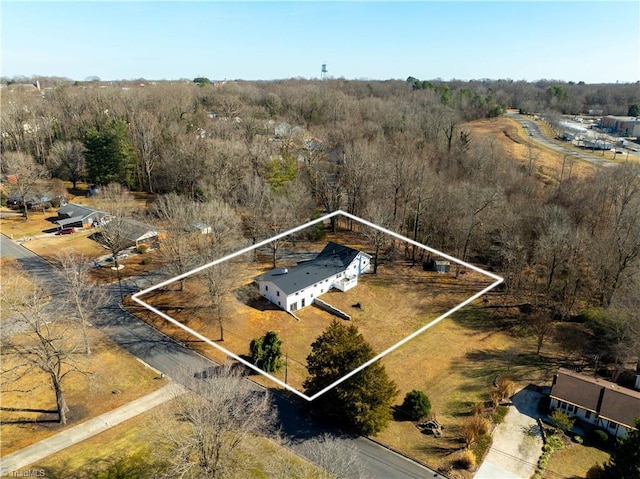 drone / aerial view featuring a rural view