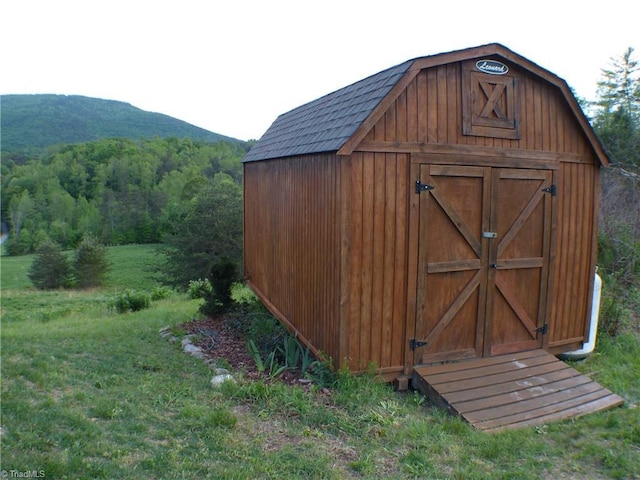 1564 Thore Rd, Pinnacle, NC 27043 - view of shed featuring a mountain view