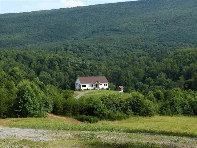 1564 Thore Rd, Pinnacle, NC 27043 - view from above of property with a heavily wooded area