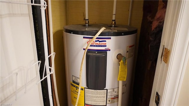 utilities featuring electric water heater