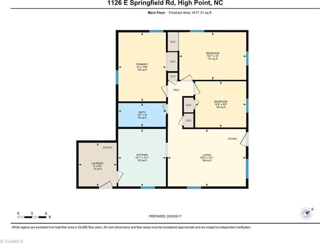 1126 E Springfield Rd, High Point, NC 27263 - property floor plan