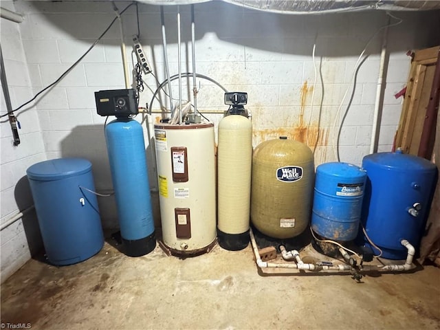 2121/2117 Swan Creek Rd, Jonesville, NC 28642 - utility room with water heater
