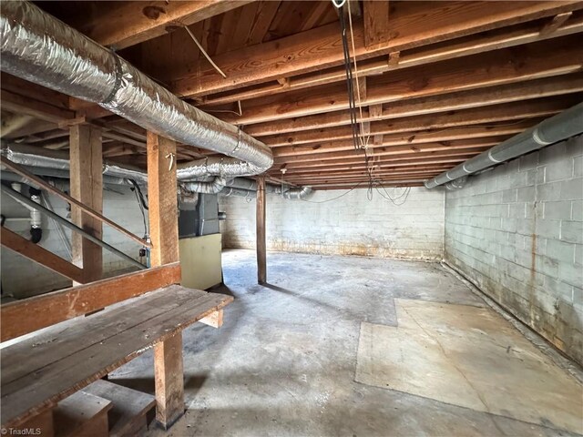 2121/2117 Swan Creek Rd, Jonesville, NC 28642 - view of unfinished basement