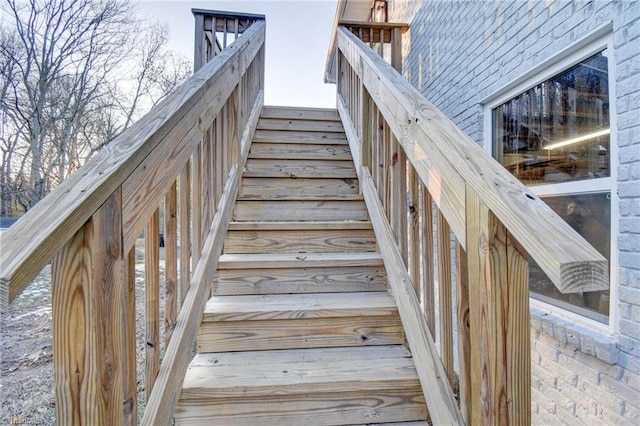 view of staircase