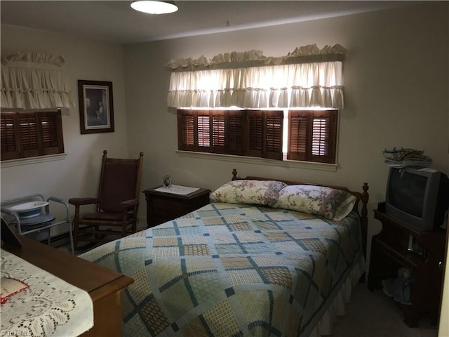 bedroom featuring multiple windows