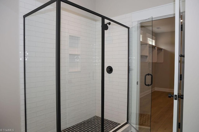 full bath with a stall shower