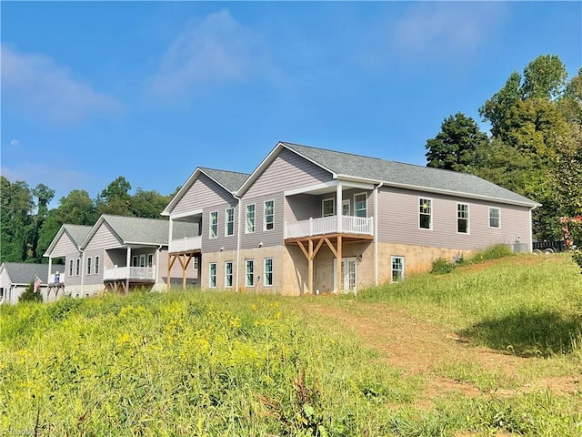 view of rear view of property