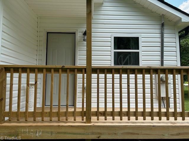 545 S Fieldcrest Rd, Eden, NC 27288 - view of wooden deck