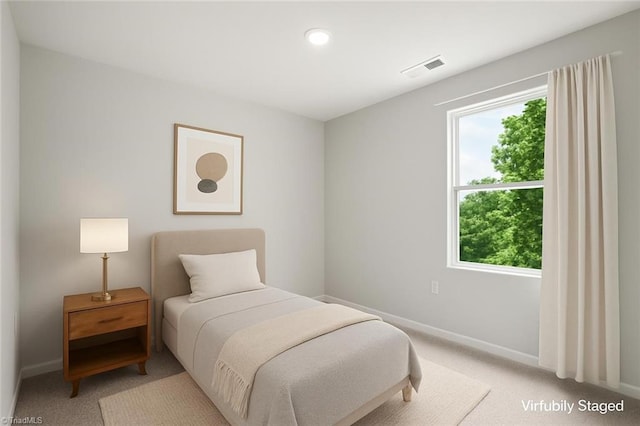 125 Glasmere Ct, Winston-Salem, NC 27101 - bedroom with light carpet, baseboards, and recessed lighting