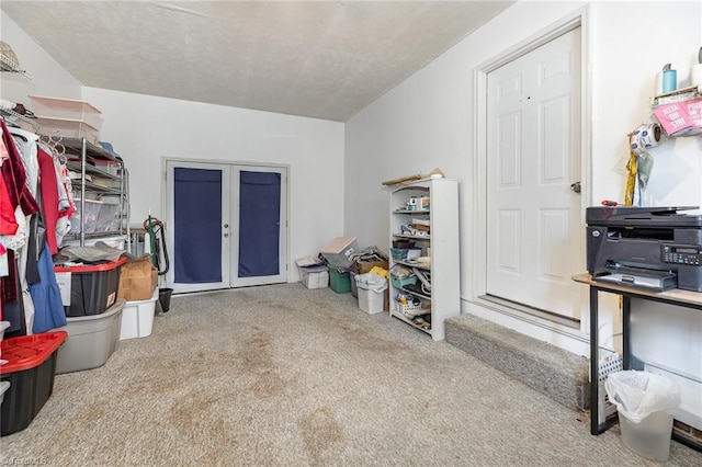 interior space featuring french doors