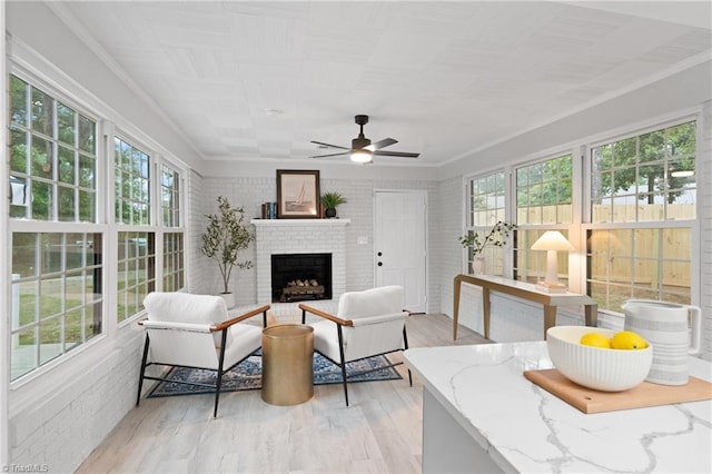 view of sunroom